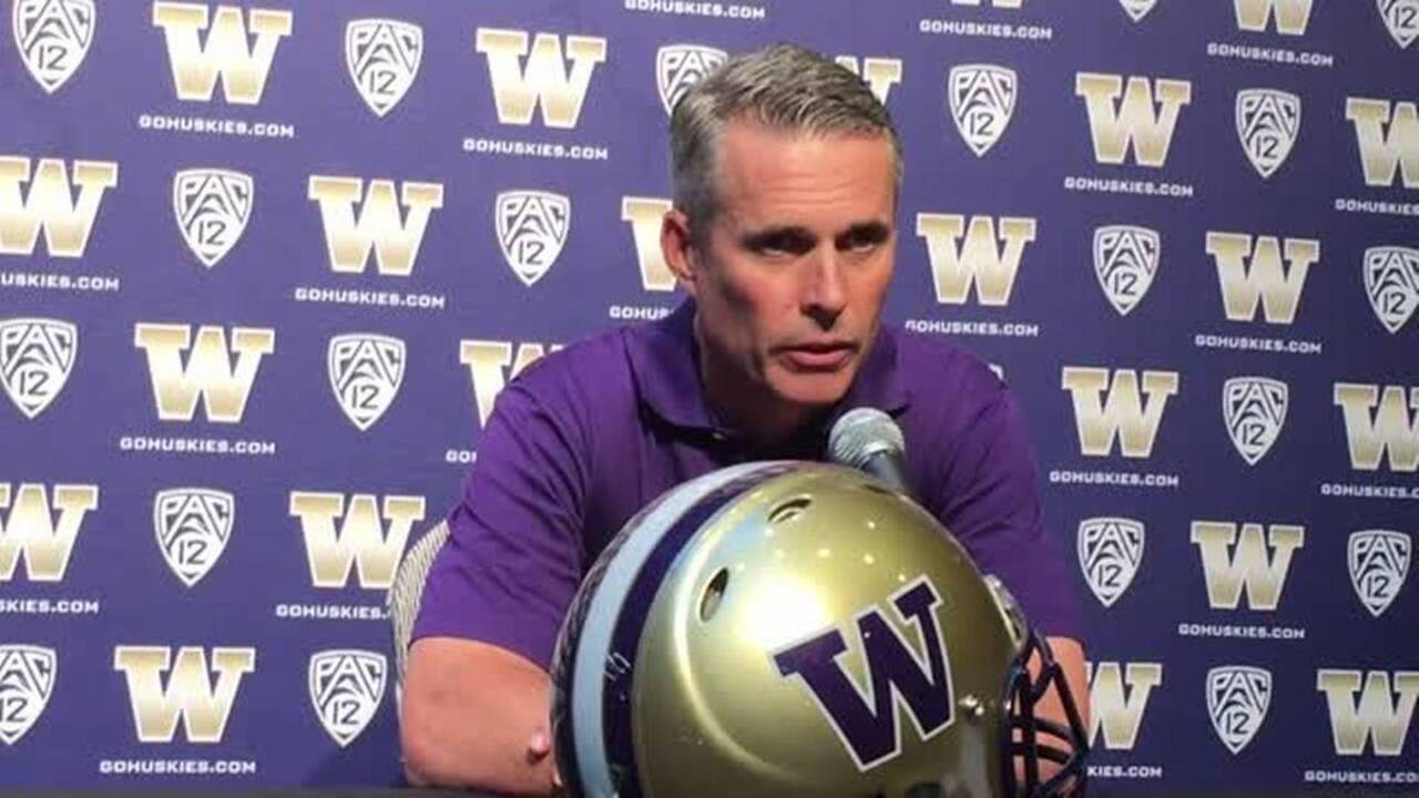 Huskies coach Chris Petersen previews top-10 matchup with Stanford