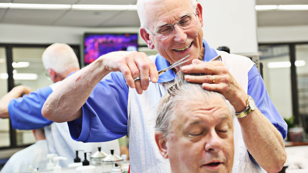 This barber outlasted the flattop and the mullet. At 82, his clippers are still buzzing.