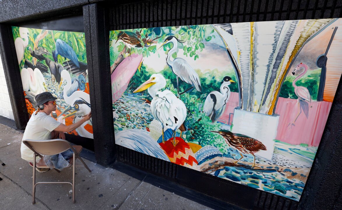 American animals on Vine Street in new Spencer Reinhard mural