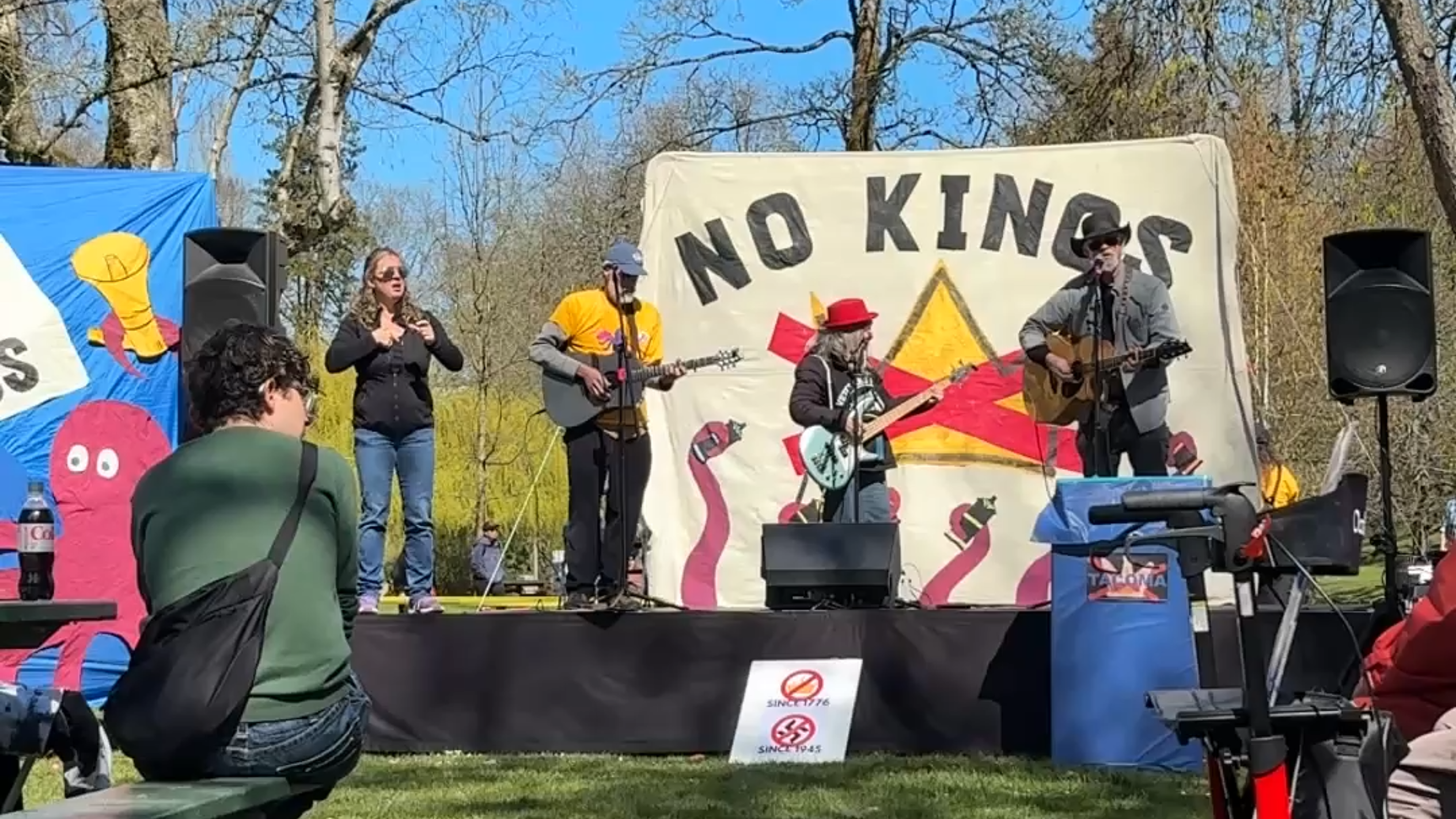 Thousands take to Wright Park for 'No Kings' rally in Tacoma