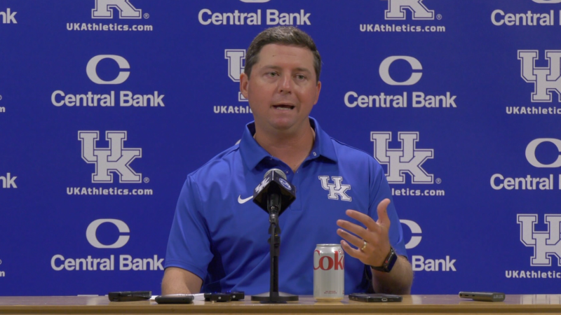 Kentucky offensive coordinator Joe Sloan on UK's OL rotation