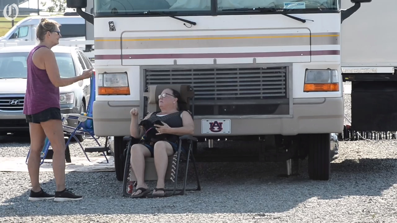 Hurricane Dorian evacuees at Charlotte Motor Speedway