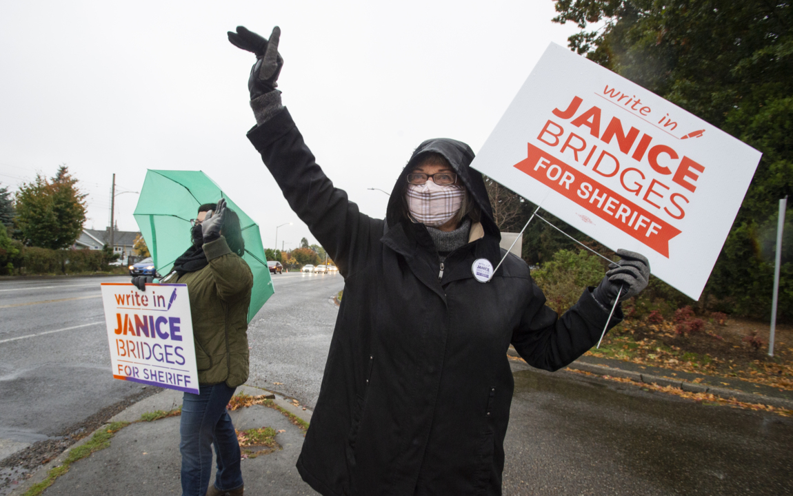 Who is Janice Bridges, the ‘anti-racist grandma’ running for Pierce County sheriff?