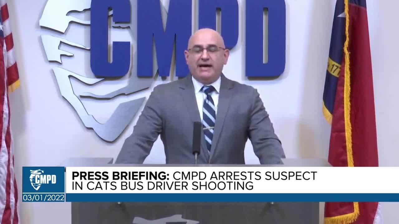 Suspect arrested in killing of Charlotte bus driver, police say