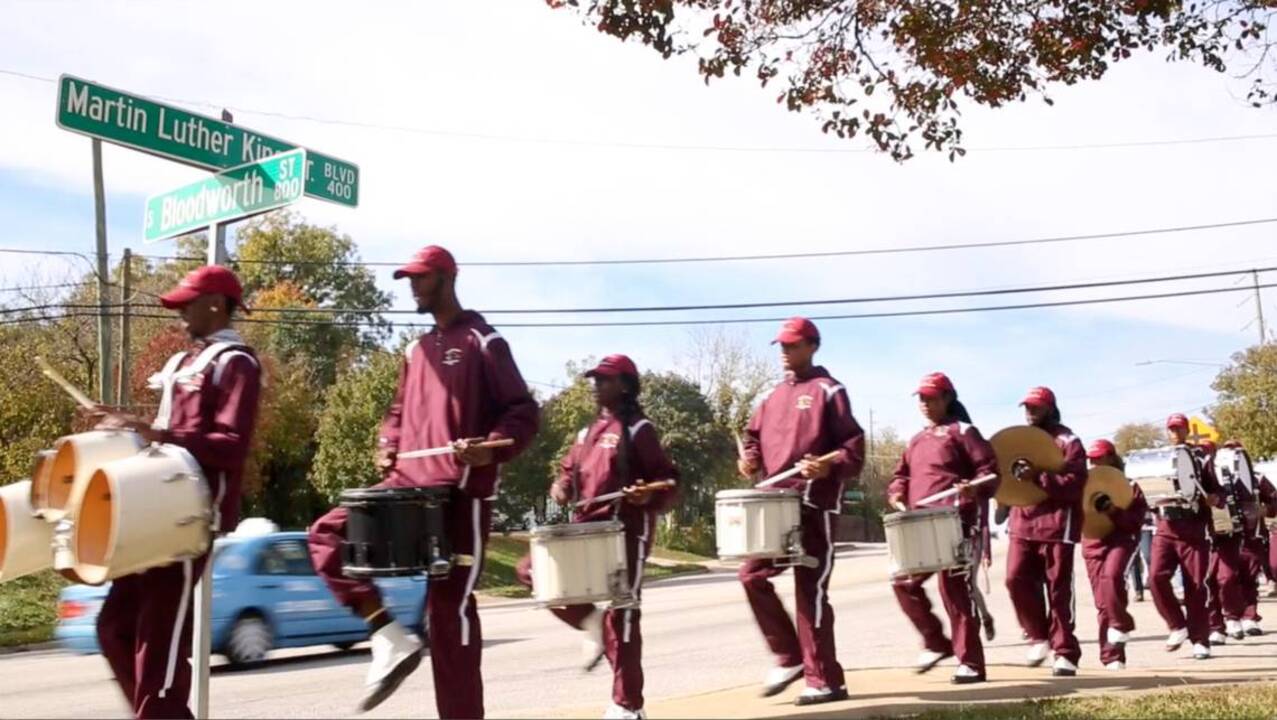 Shaw University students lead 'Stroll to the Polls' 