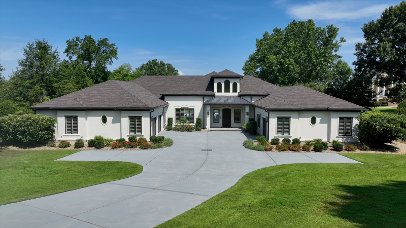 This $2.89M SC lake home for sale has stunning panoramic views. Take a look