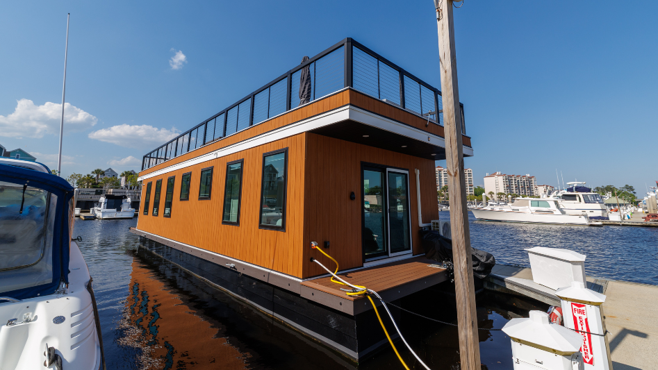 Take a look inside the luxury houseboat rental in North Myrtle Beach, SC