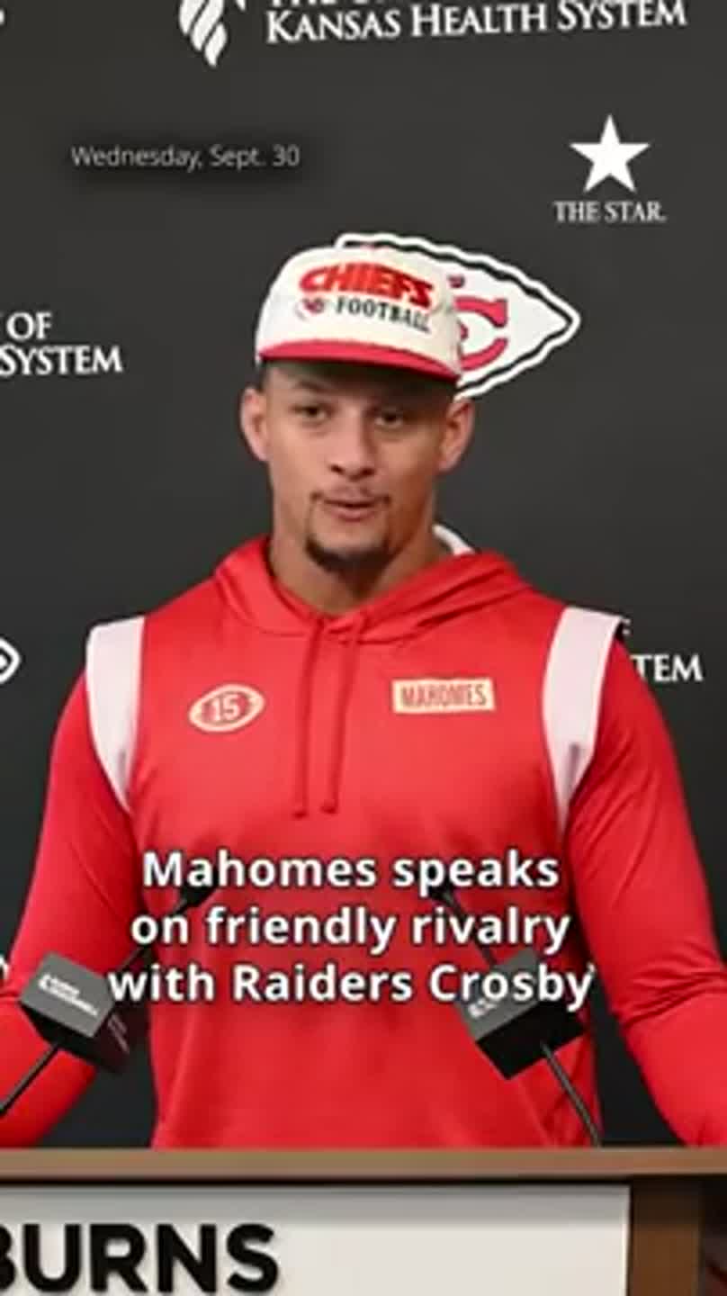 'It's what pure football is': Patrick Mahomes on the friendly rivalry with Raider's Maxx Crosby