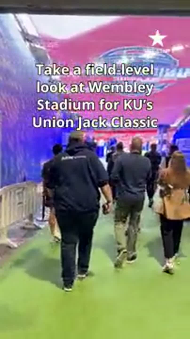 Take a field-level look at Wembley Stadium for KU’s Union Jack Classic
