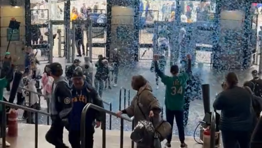 Gates open on Opening Day at T-Mobile Park for the Mariners’ 2025 season