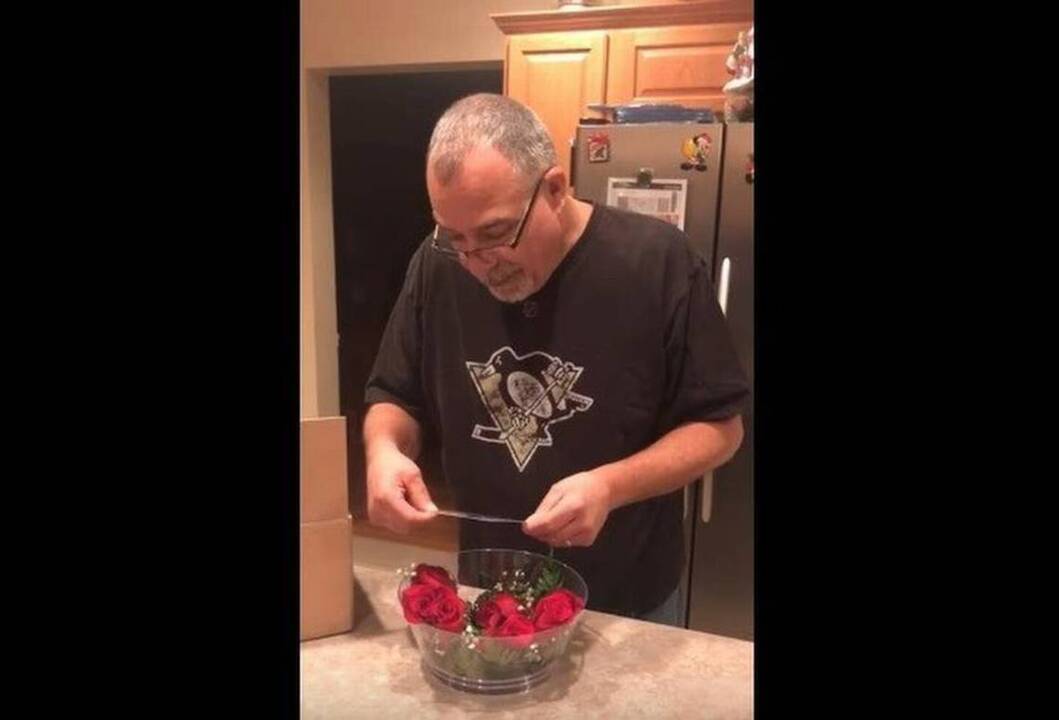Wife shocks husband with Rose Bowl tickets