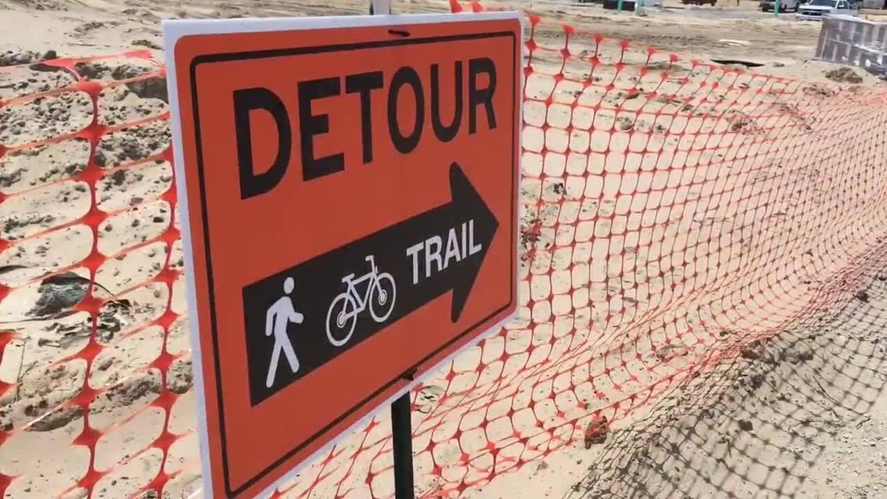 Watch crews digging a tunnel for a Beaufort recreational trail