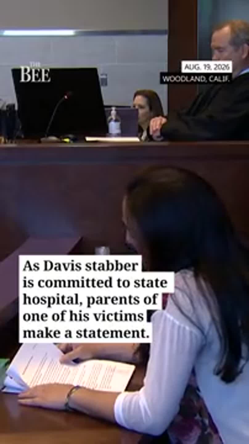 Listen as parents of Davis stabbing victim make impact statements