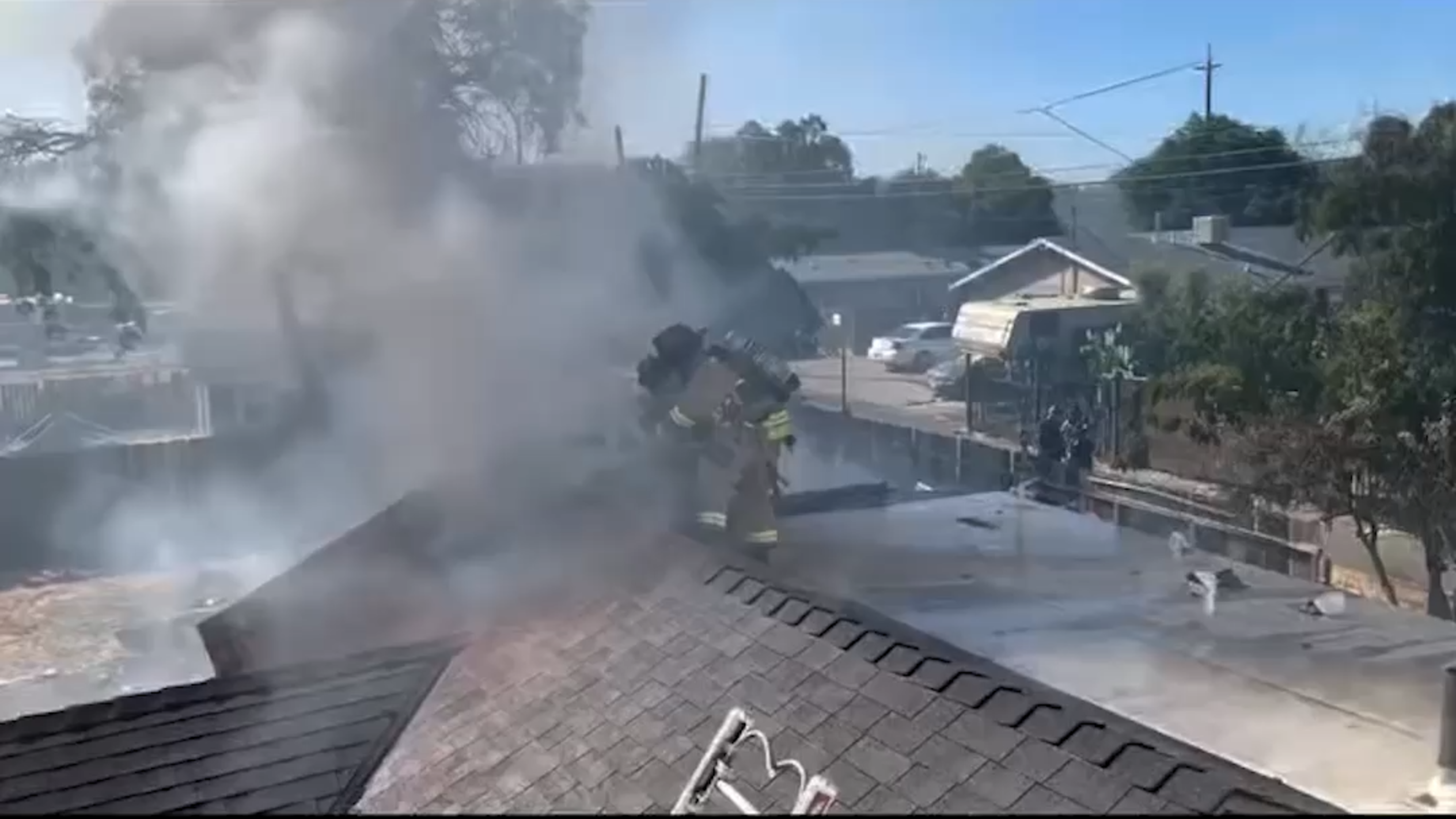 Merced firefighters attack downtown blaze after report of someone inside