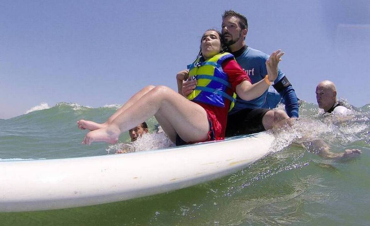 Helping the disabled experience the thrill of surfing