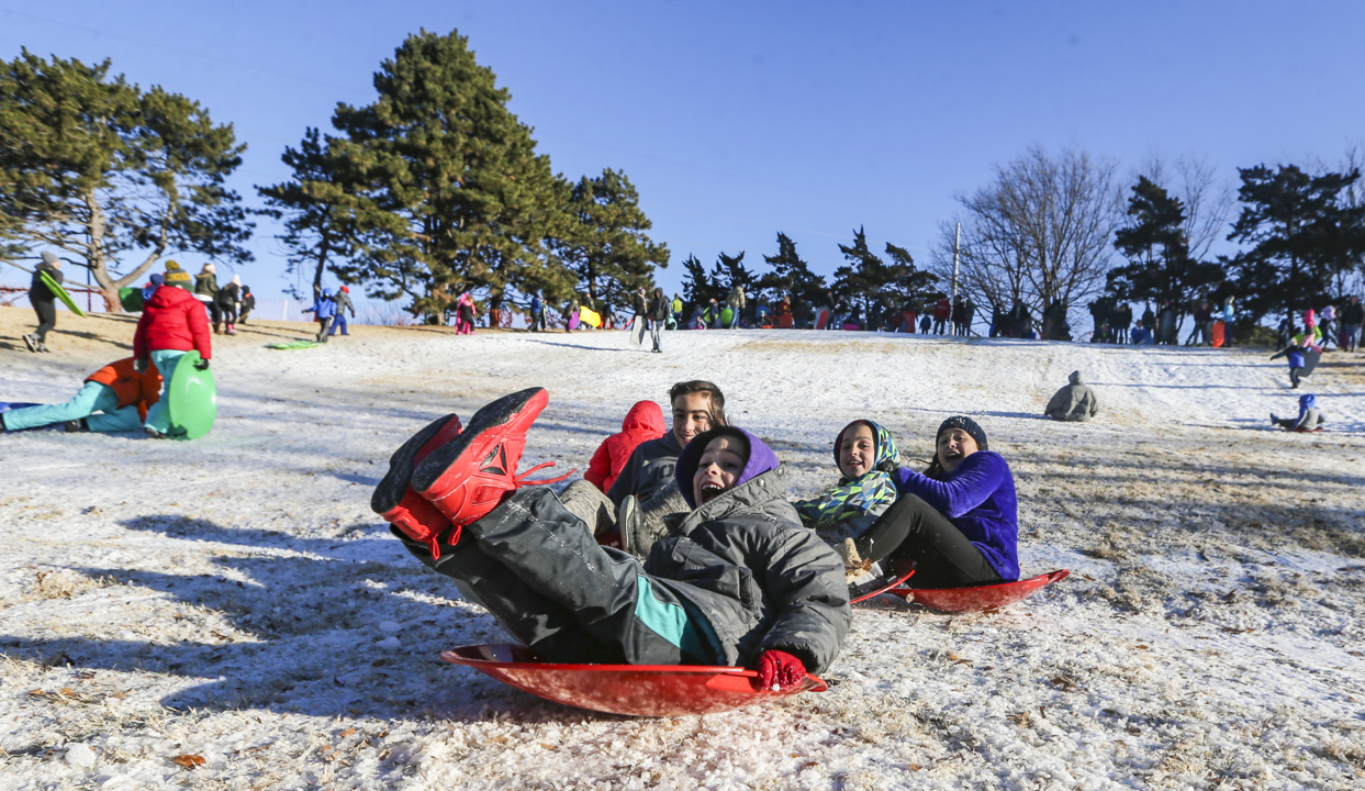 The city’s making it snow again — this time with better sledding and a light show