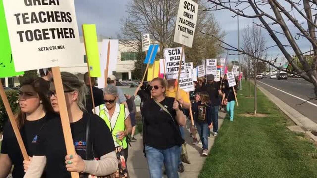 Sacramento school board authorizes campus closures and removal of pickets if teachers strike