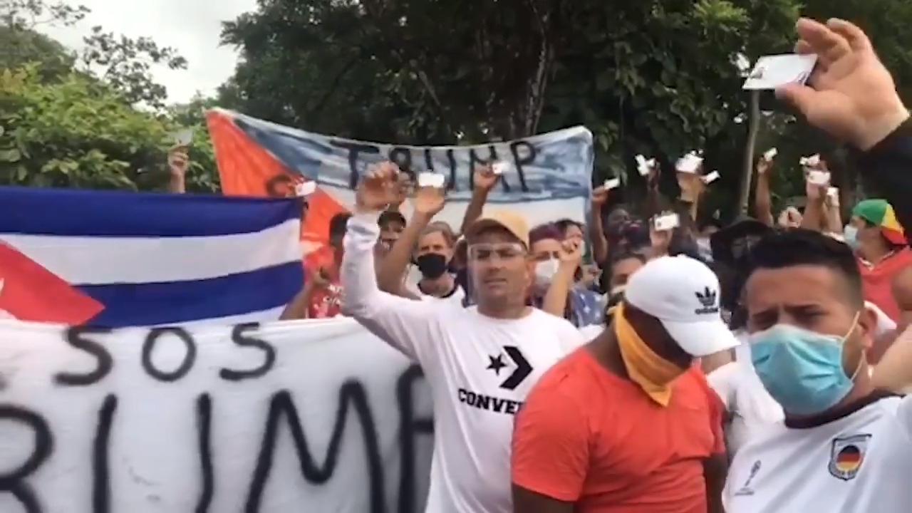 Centenares de cubanos varados en Costa Rica piden ayuda para llegar a Estados Unidos