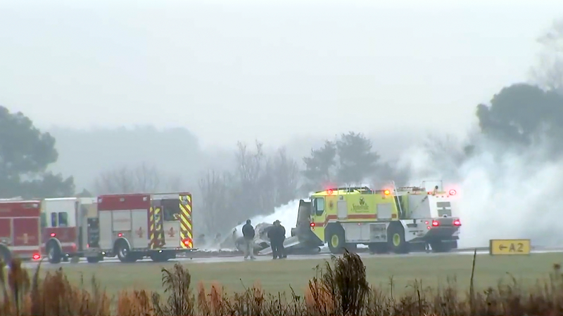 Plane owned by NASCAR driver Greg Biffle crashes while landing at Statesville airport