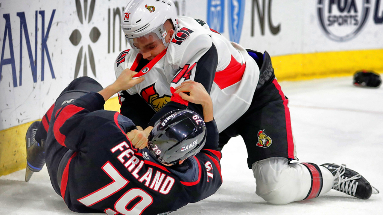 Canes suffer rare home loss to Senators, 4-1