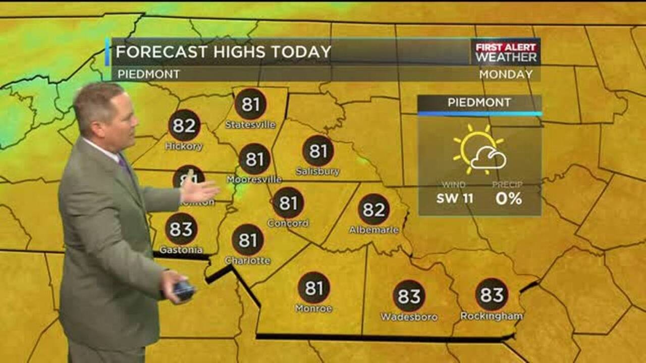 WBTV First Alert Weather forecast for 04.25.16