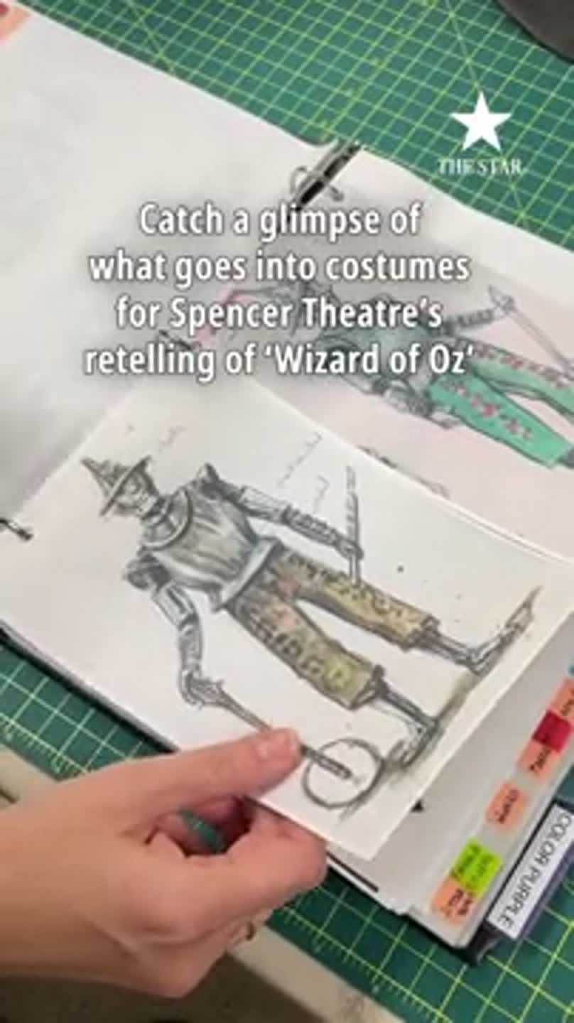 Catch a glimpse of what goes into costumes for KC Rep's retelling of 'Wizard of Oz'