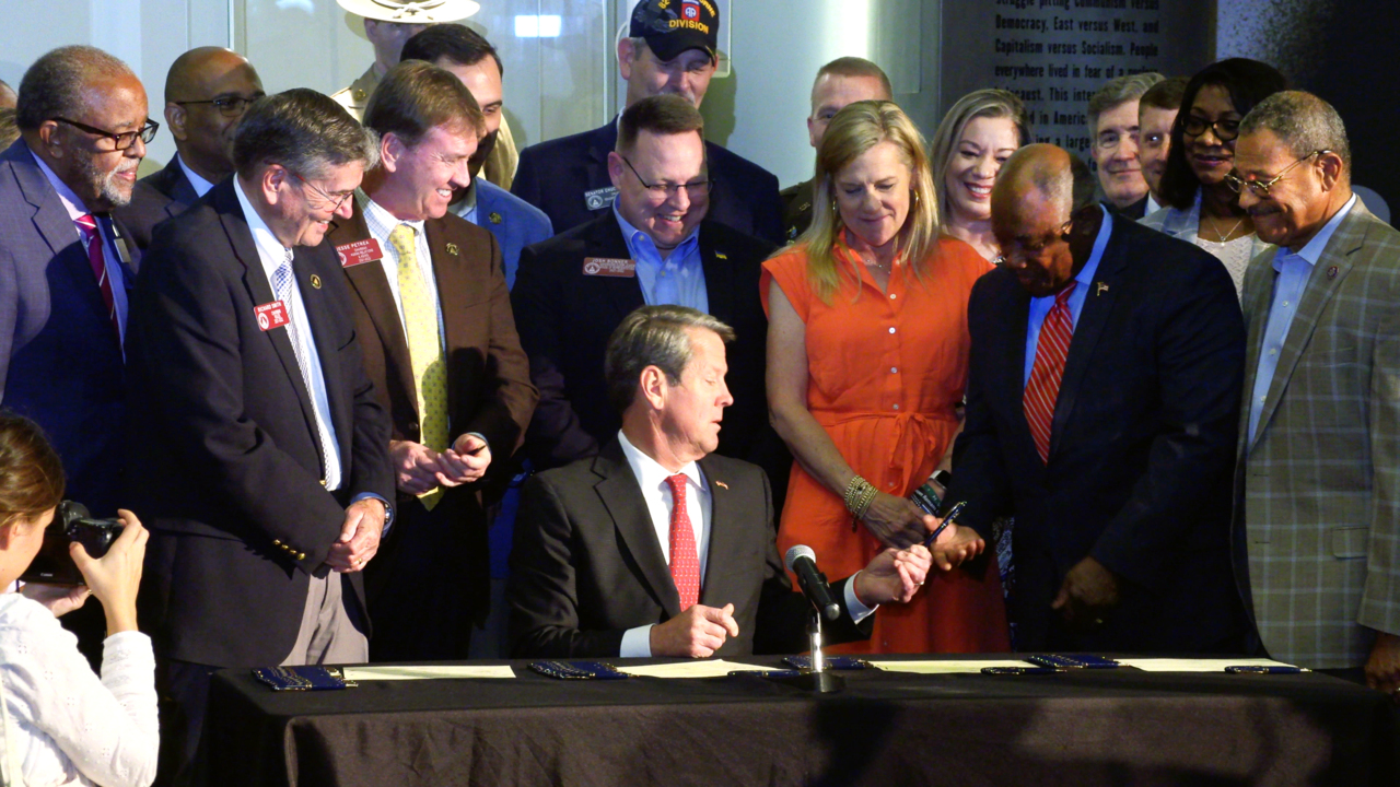 Georgia Gov. Kemp: ‘It’s good to finally get this over the finish line.’