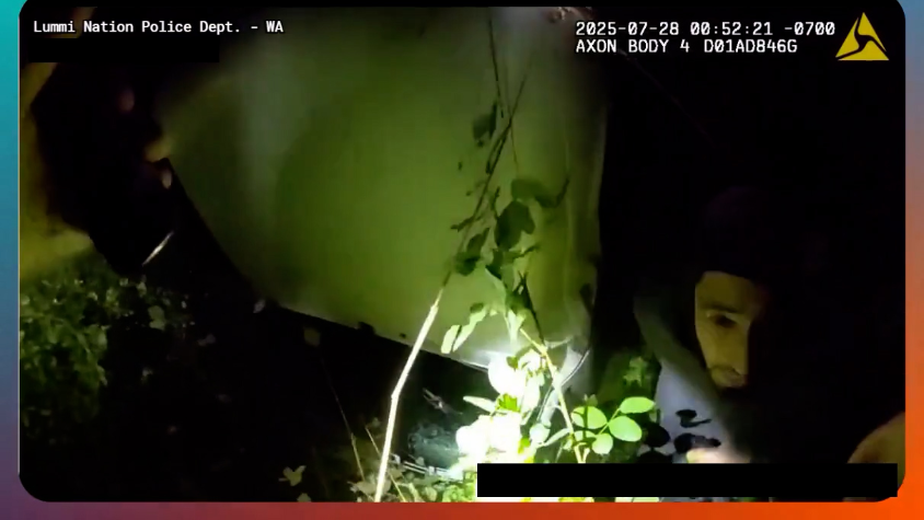 Body cam shows moments before a Lummi Nation Police officer was shot