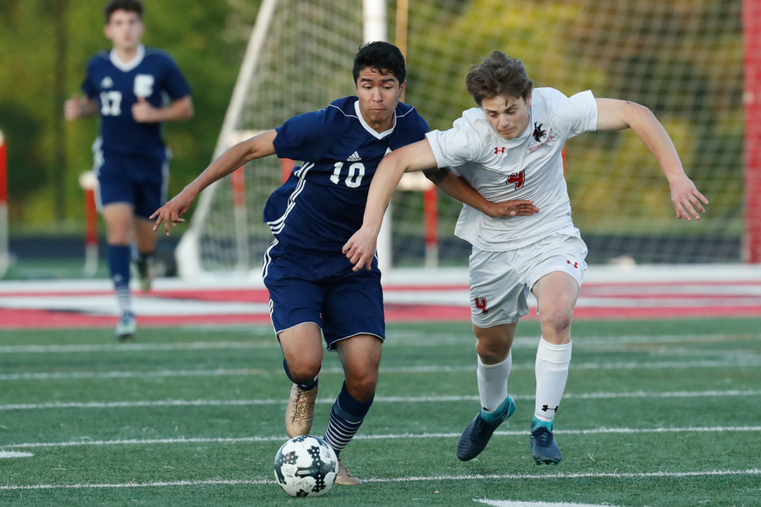 Which York County school - Clover or Nation Ford - gets boys' soccer state title shot?
