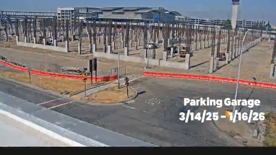 See 2-minute time lapse of Sac airport's parking structure under construction