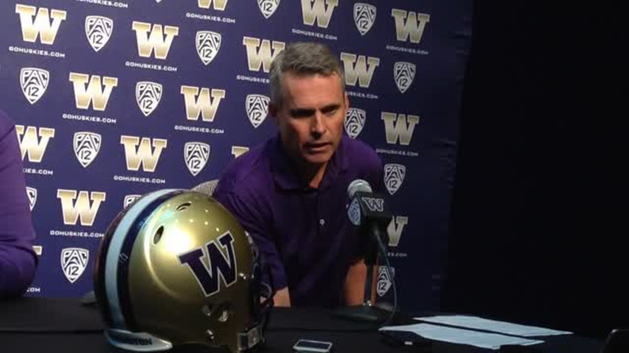 VIDEO: Chris Petersen recaps Huskies' win over USC