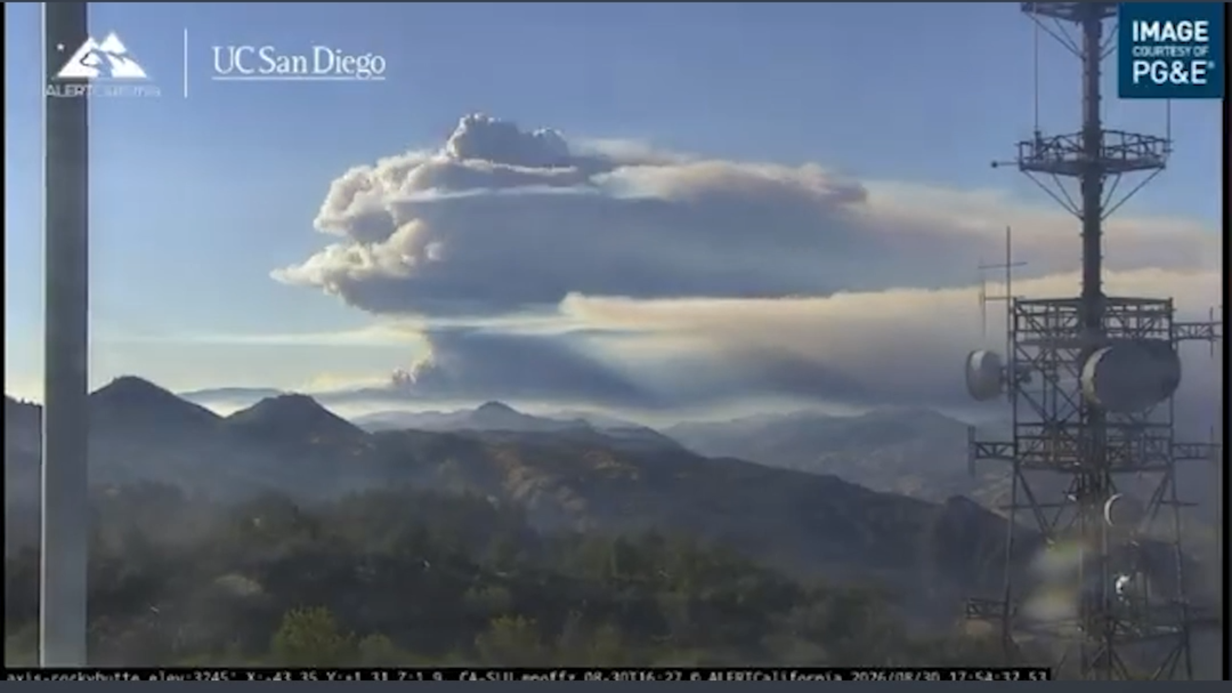 See smoke from Plaskett Fire growing