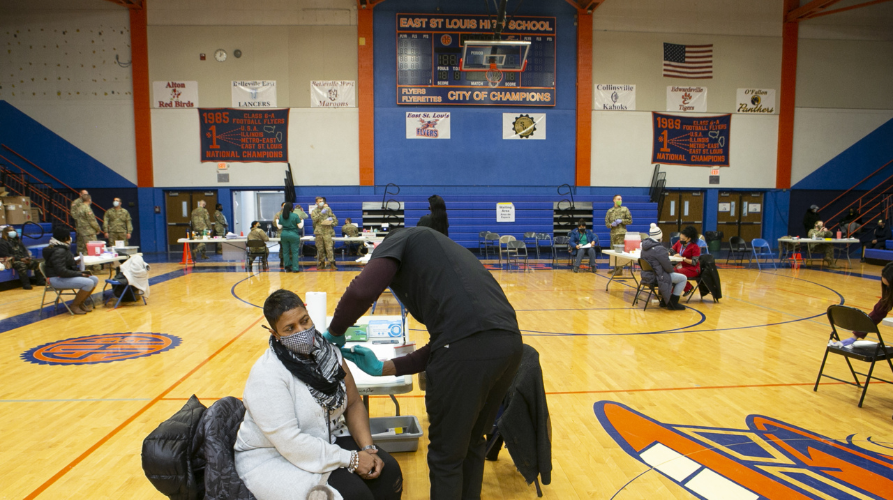 East St. Louis teachers get COVID-19 vaccines