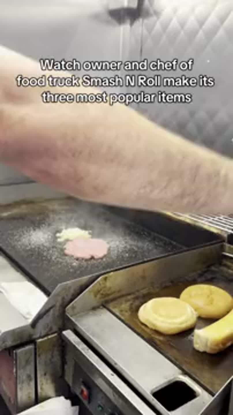 Watch Smash N Roll chef make three gourmet street foods from his food truck