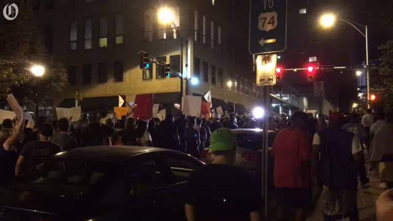 Charlotte protesters chant 'release the tapes'