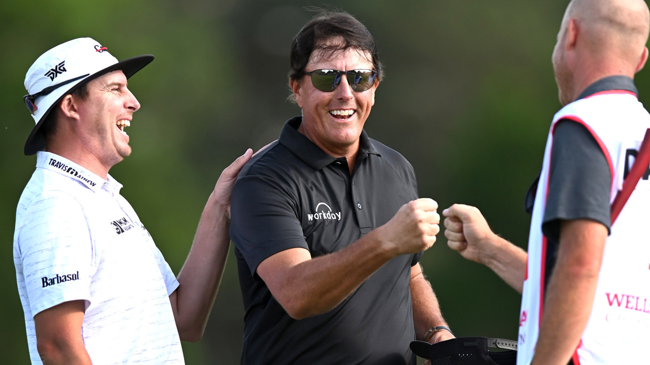 Phil’s Army follows him to lead of Wells Fargo Championship
