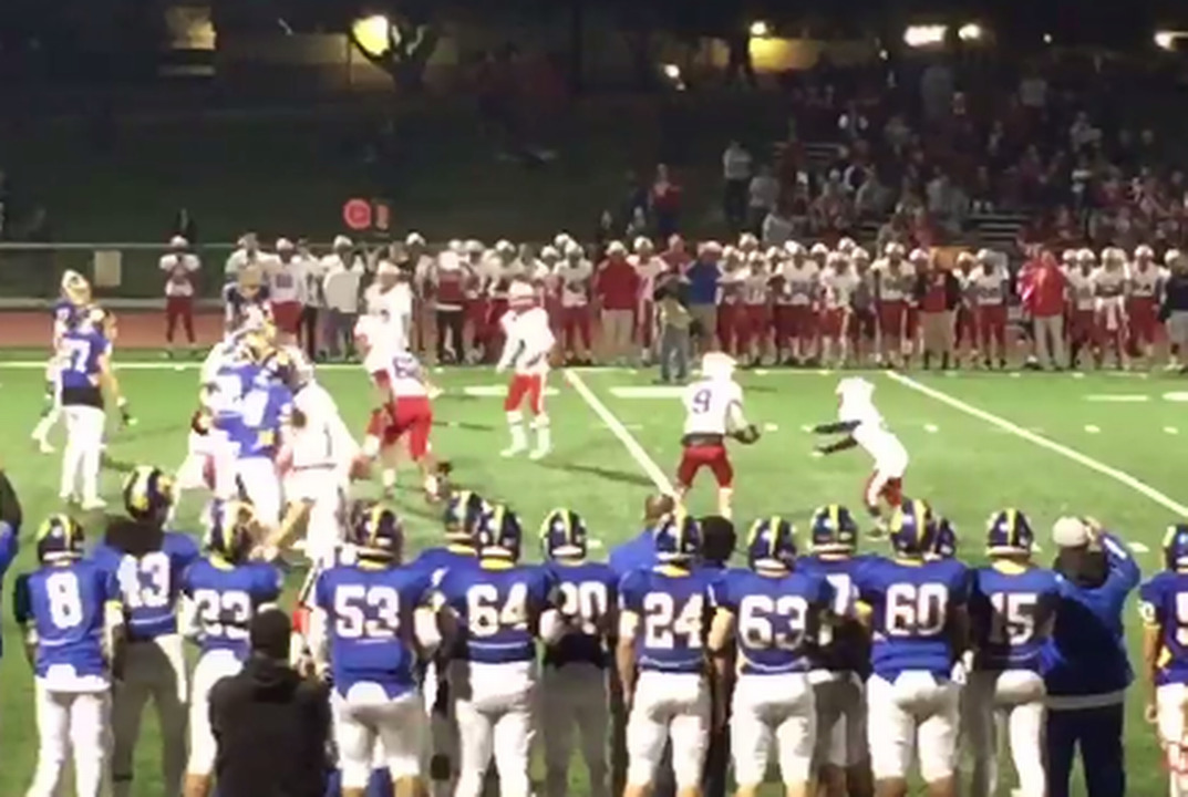 Vinny with the TD! The inspiring thing that happened at a high school football game