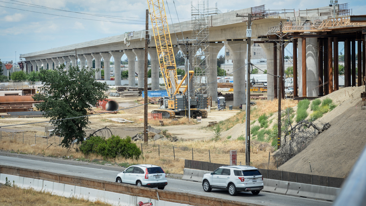 High-speed rail work could affect your freeway commute. Where, when is it scheduled?