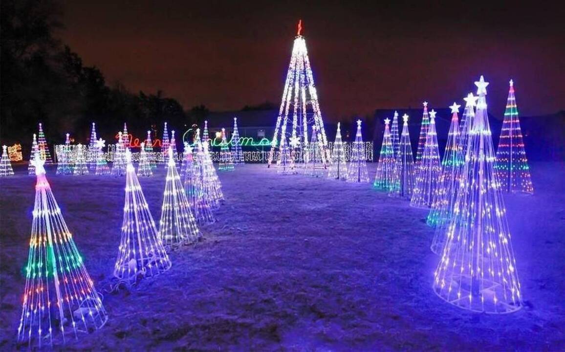 Drone footage of The Arc’s Lights