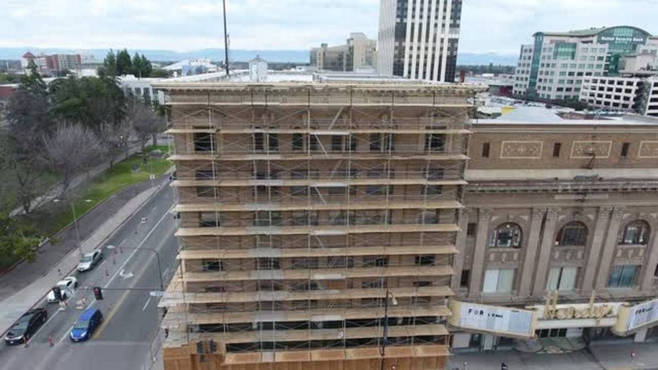 Historic Rowell Building in downtown Fresno undergoes renovation