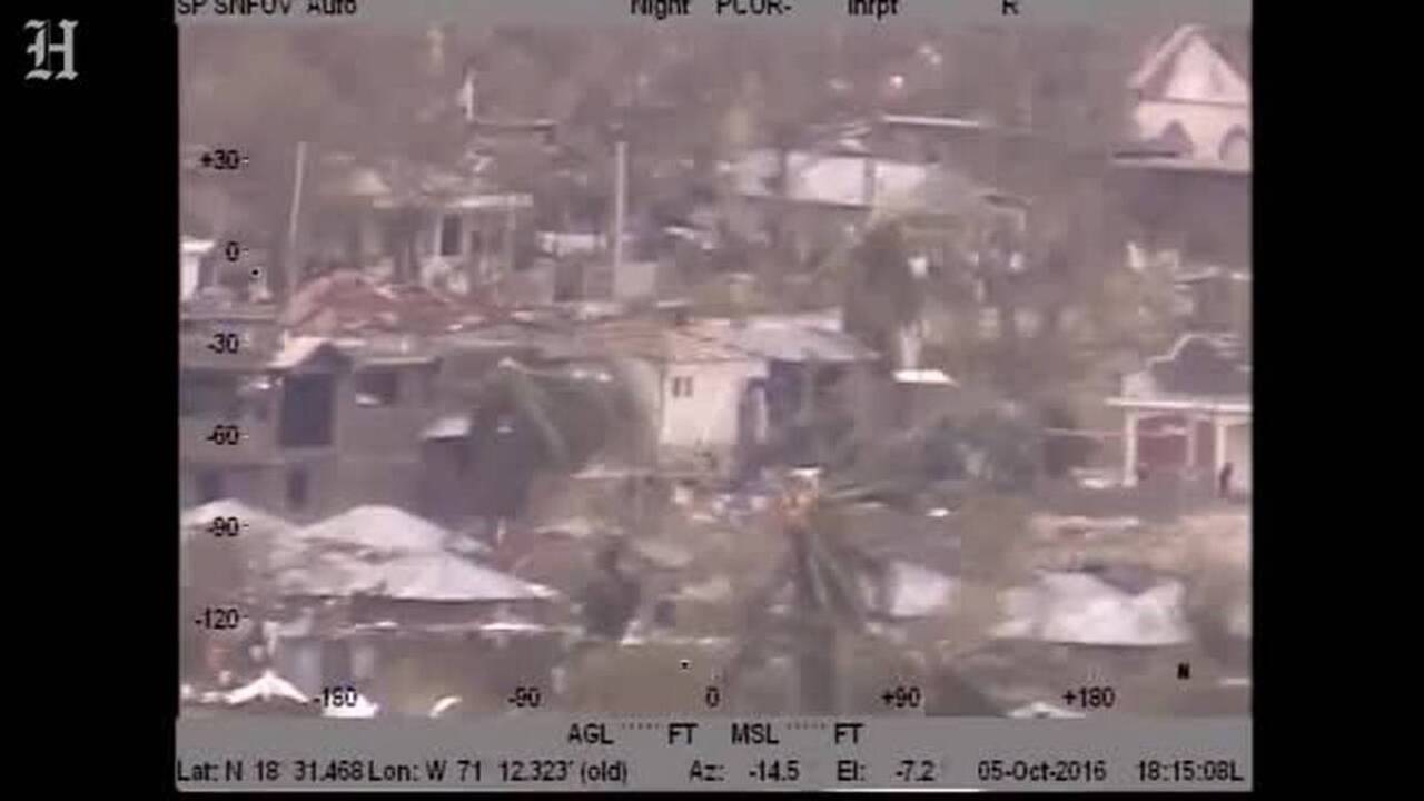 Coast Guard survey shows extensive damage in Haiti after Hurricane Matthew