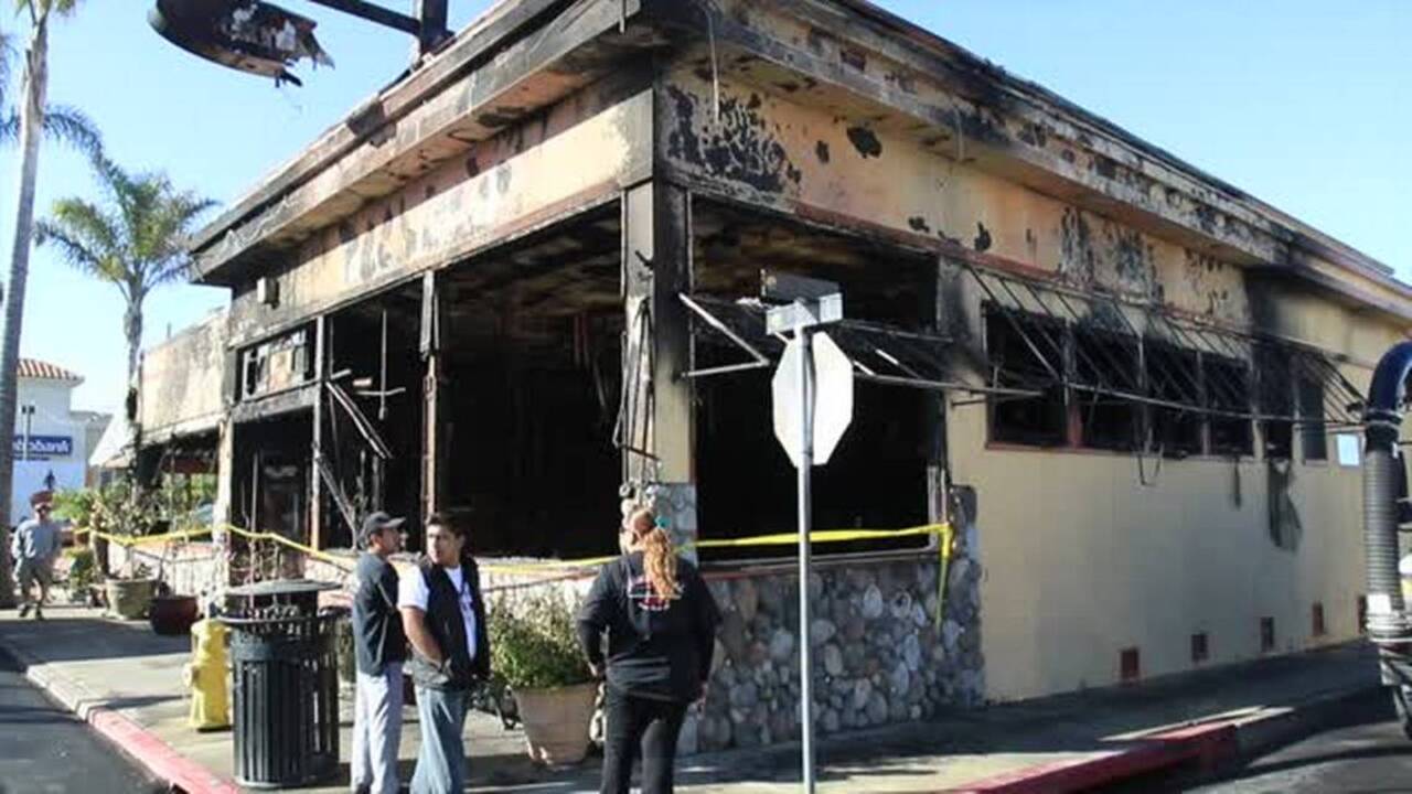 A look at the fire damage at Giuseppe's restaurant in Pismo Beach ...