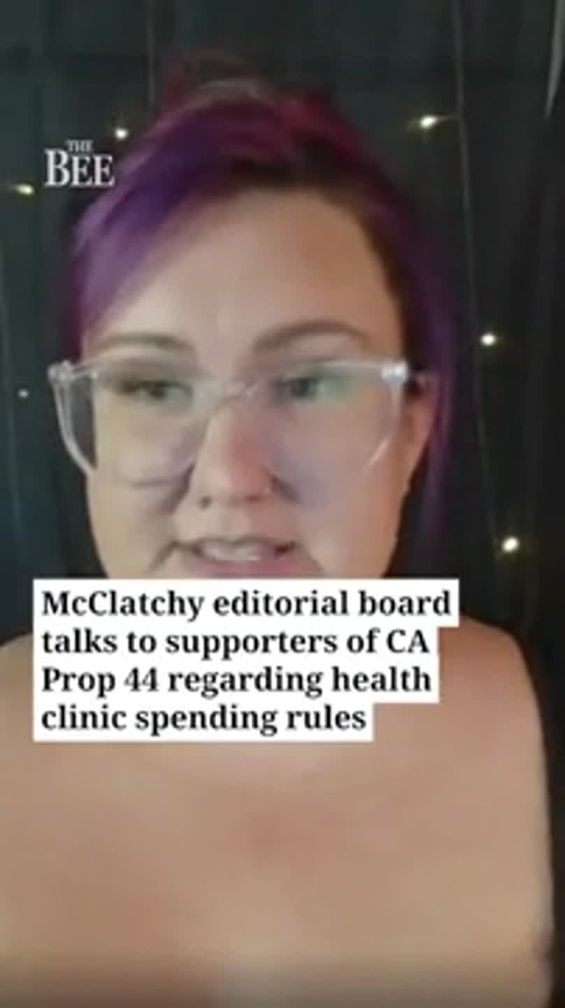 McClatchy Media California interviews supporters of Prop. 44 on November 2026 ballot