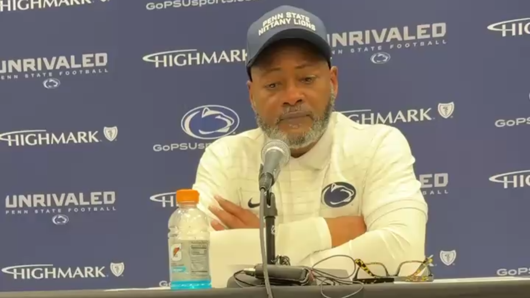 Penn State interim coach Terry Smith talks after Iowa loss