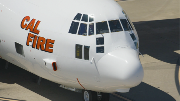 First of California’s long-awaited military aircraft in use to fight wildfires. See it fly