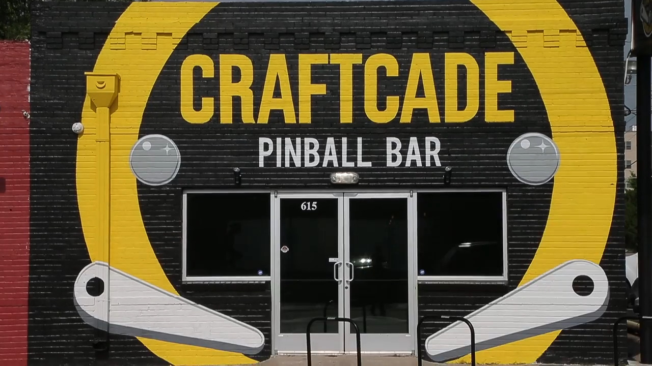 Flipping out at Craftcade Pinball Bar