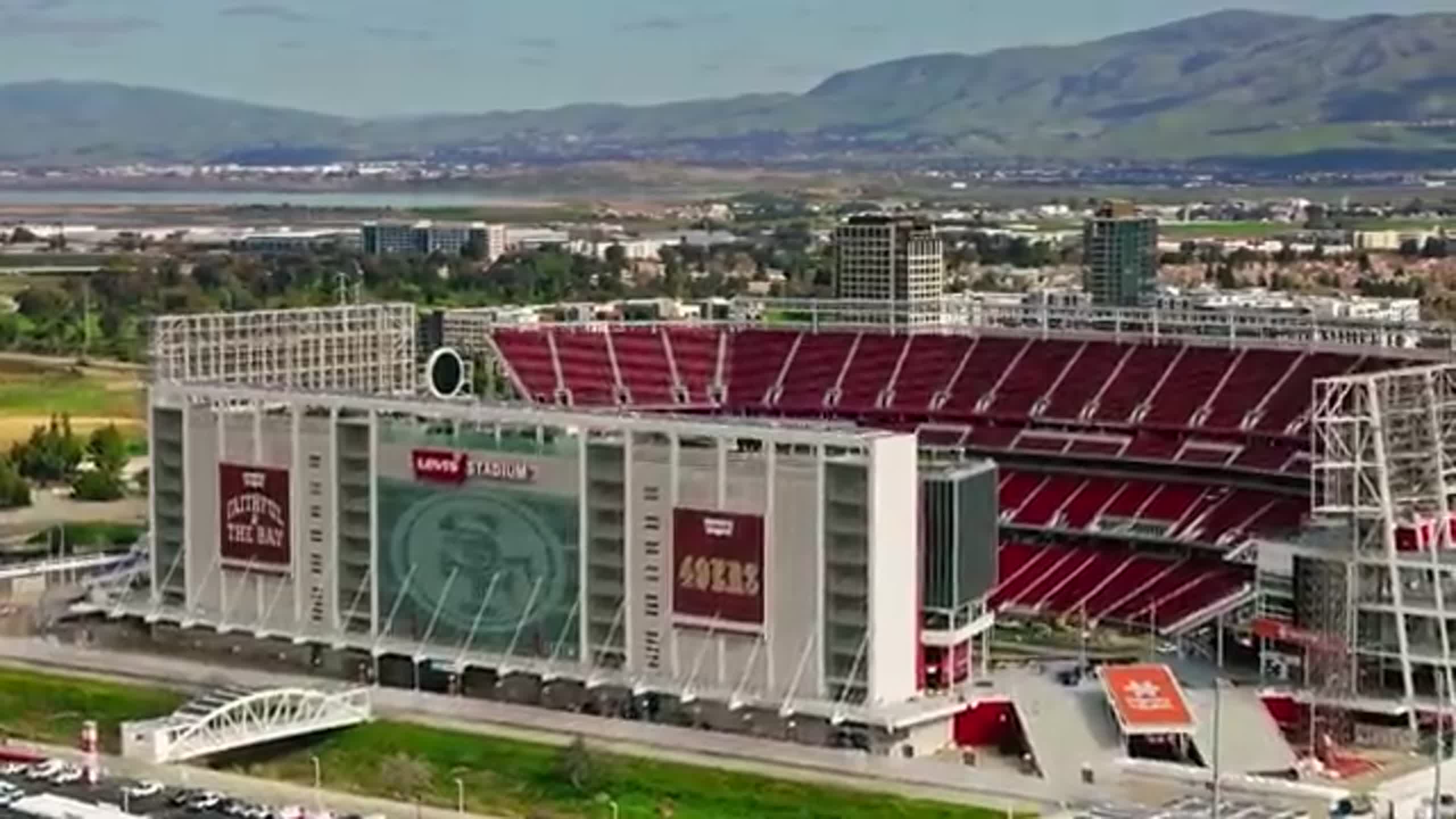 Take drone tour over Levi's Stadium, buzzing with Super Bowl, World Cup energy