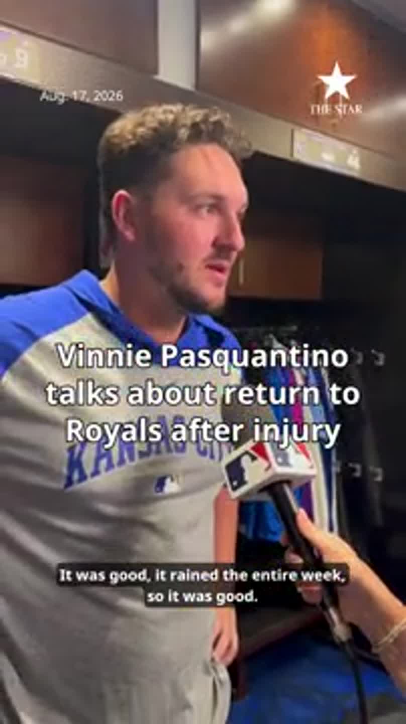Vinnie Pasquantino talks about return to Royals after injury