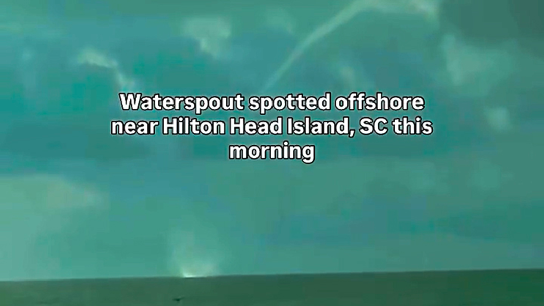 Hilton Head lifeguard captures waterspout in Atlantic Ocean