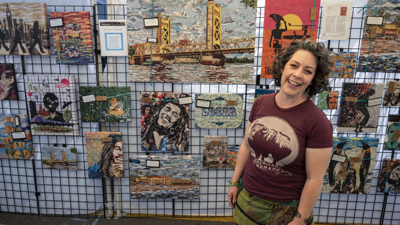 Meet ‘The Reclaimist’ artist and see how she creates art from bits of paper